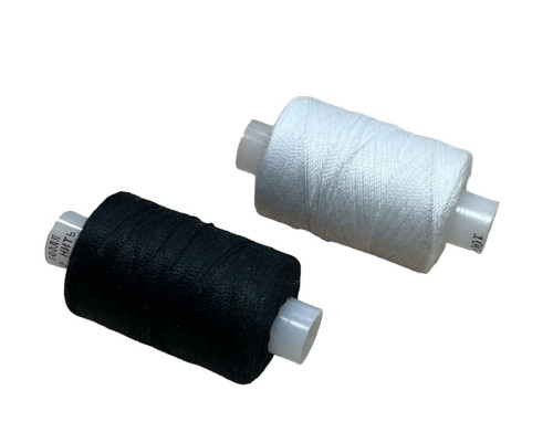 Sewing thread No. 10 Black -- white one