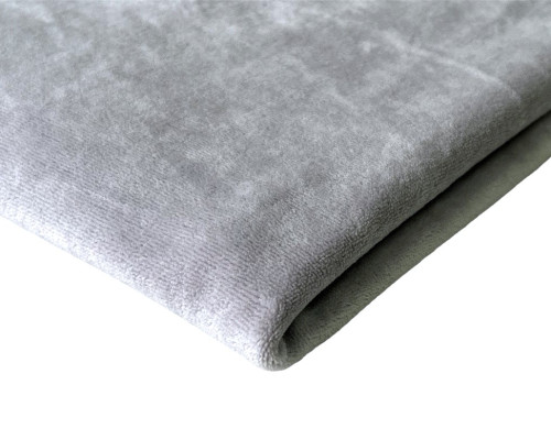 Cotton velvet Light grey - 1