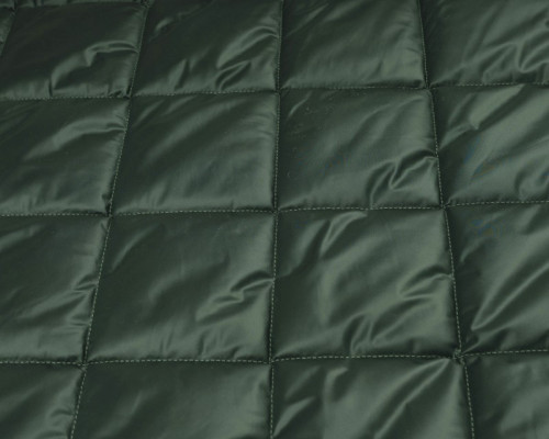 Woven fabric dark green matte - 3