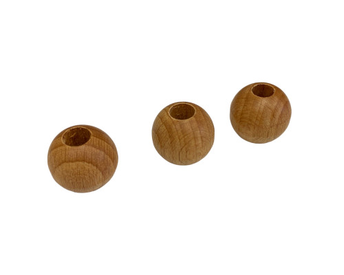 Wooden beads 20mm | Light brown