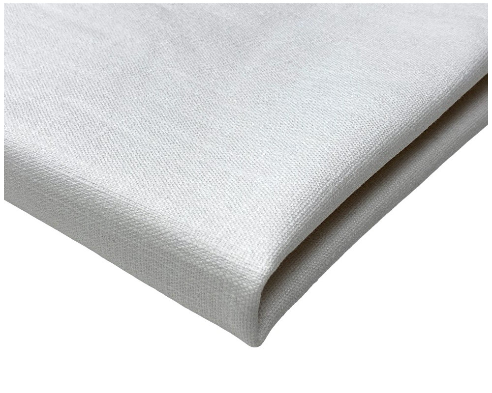 Cotton cloth with flax and viscose White - 1