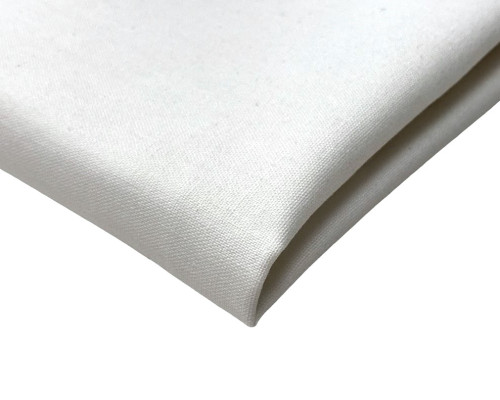 Cotton cloth with linen White - 1