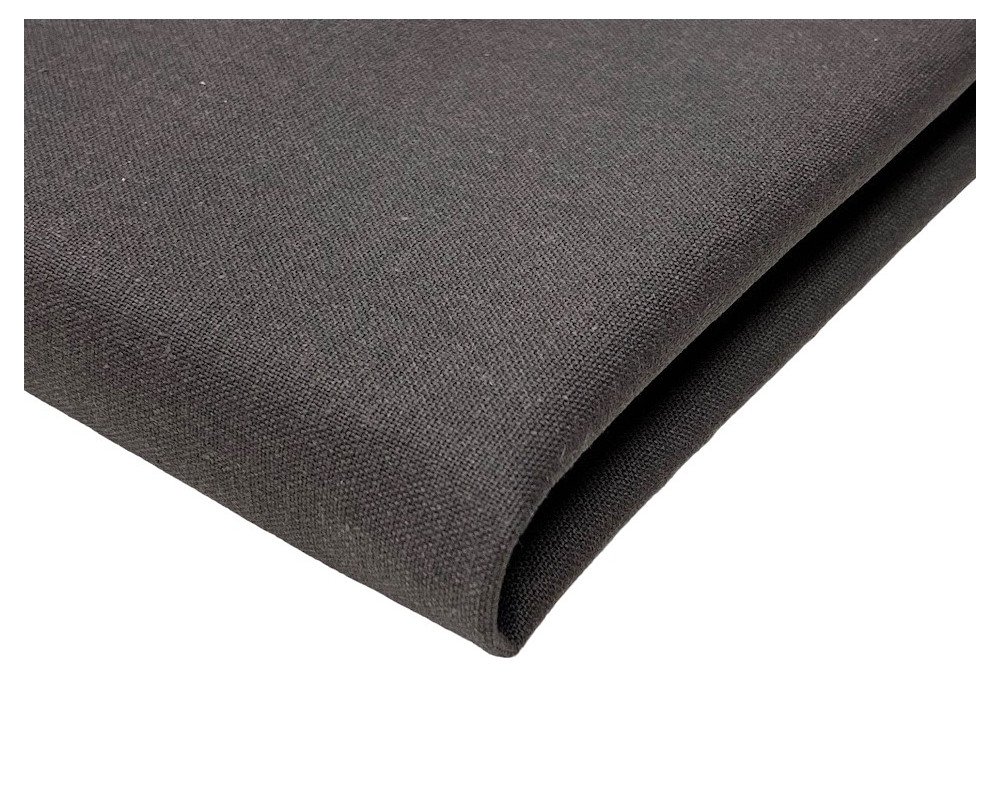 Cotton fabric with linen Gray - 1