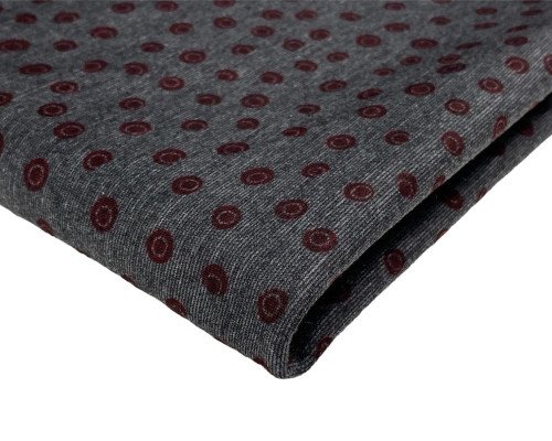 Point knitting Bordeaux bubbles in grey - 1