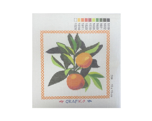 Siuvinėjimo paveikslas Mandarinai - 1