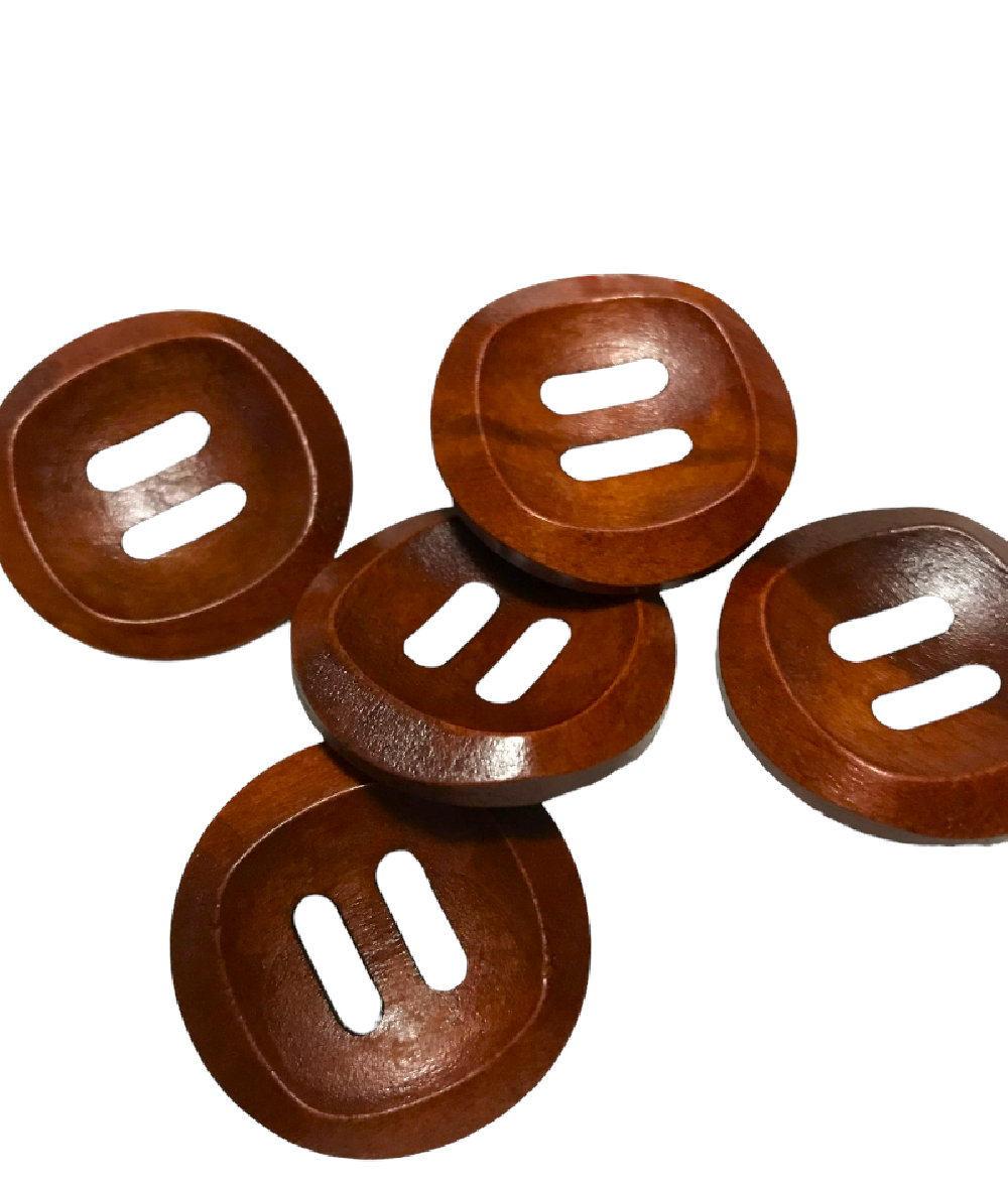 Button 30 mm Redwood brown - 1