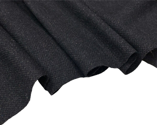 Wool fabric Black - 2