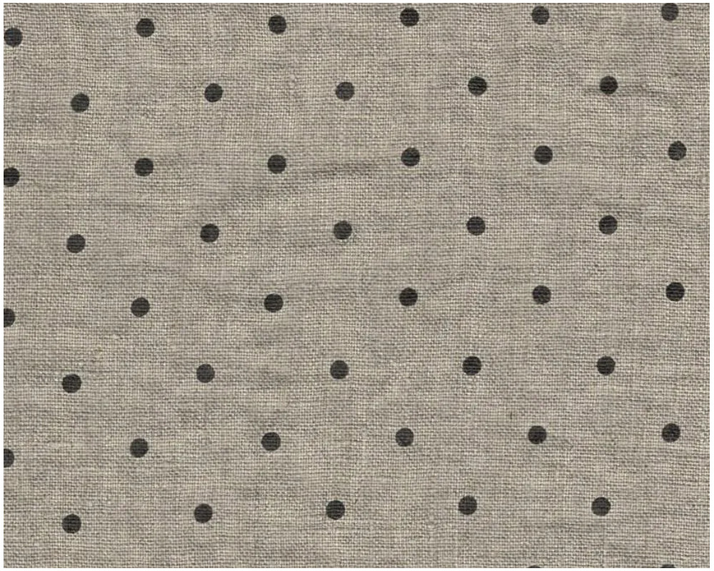 Soft linen Sand with black dots - 1