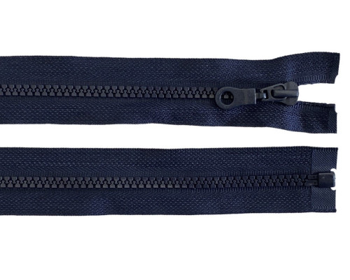 Plastic zipper 75cm Dark blue