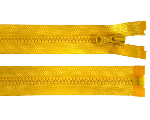 Plastic zipper 55cm Yellow - 1