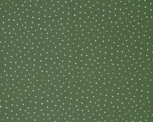 Muslin white spots chaki - 1