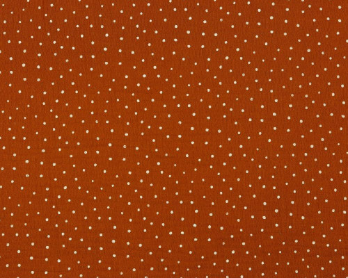 Muslin white dots Copper - 1