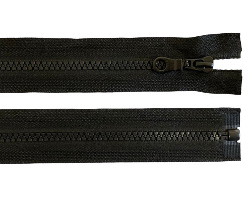 Plastic zipper 40cm Black