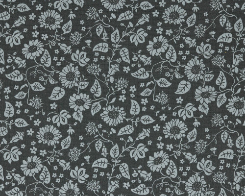 Muslin Flowers in dark grey