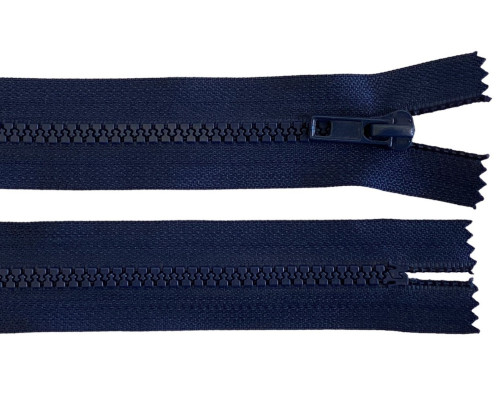 Plastic zipper 16cm Dark blue