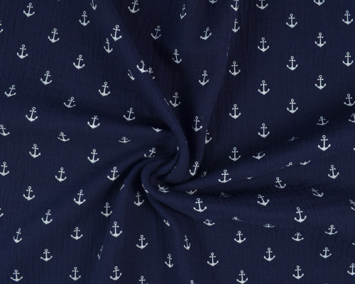 Muslin Inkaruki in the dark blue - 1