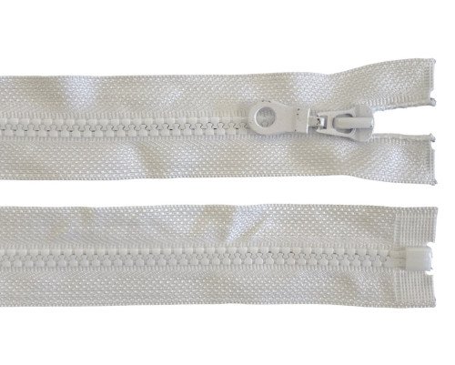 Plastikinis užtrauktukas 90cm Baltas - 1