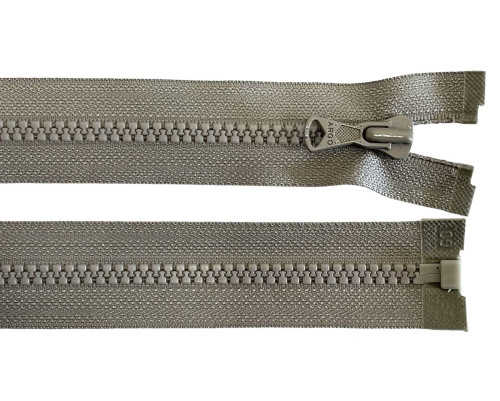 Plastic zipper 90cm Gray - 1