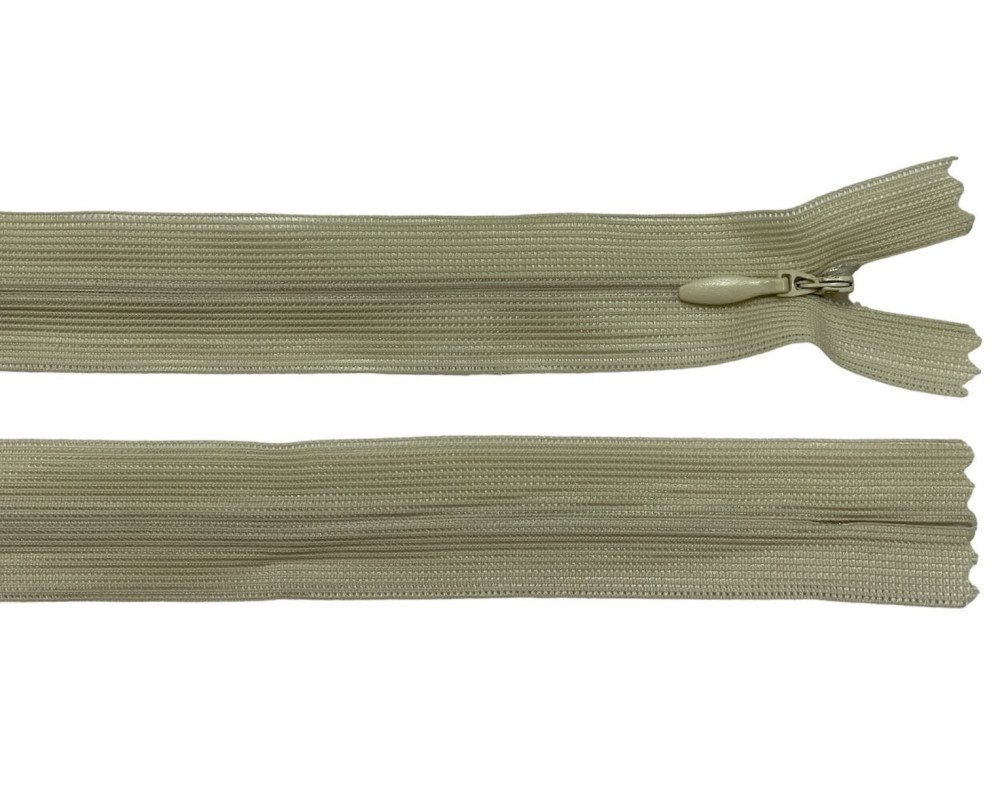 Paslėptas užtrauktukas 20cm Šviesi smėlio - 1