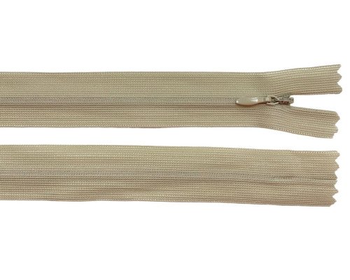 Paslėptas užtrauktukas 20cm Rusva smėlio - 1