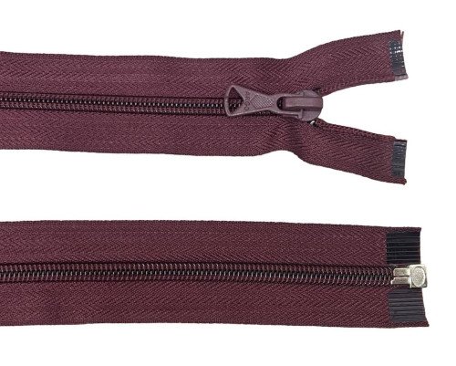 Spiralinis užtrauktukas 75cm Tamsi bordo - 1