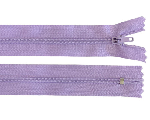 Non-removable 3-D zip 40cm Lilac