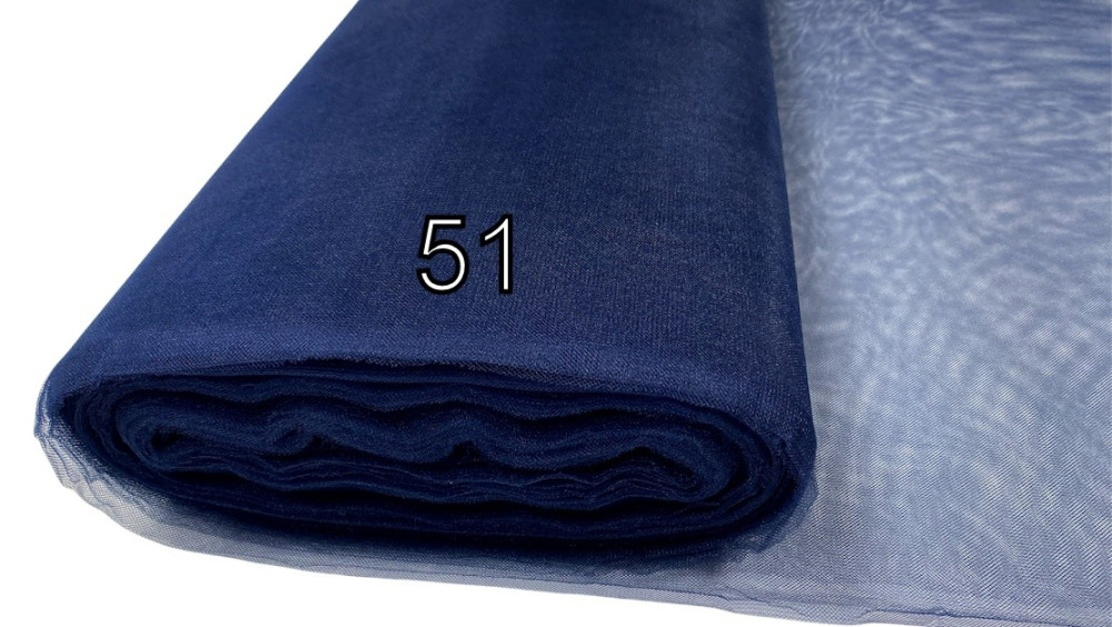 Solid Tulle Navy Blue |3m width - 1