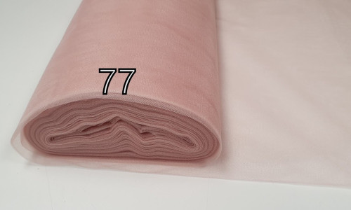 Solid tulle powder pink | 3m width