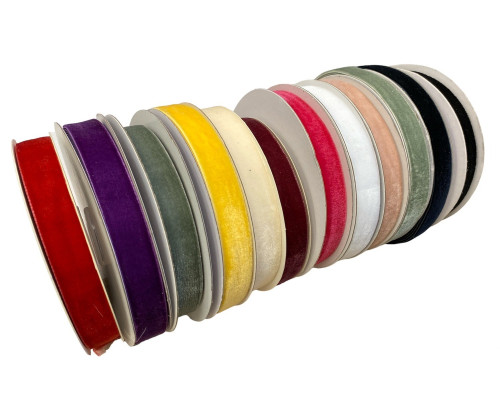 Velvet ribbons 15mm | 12 colours