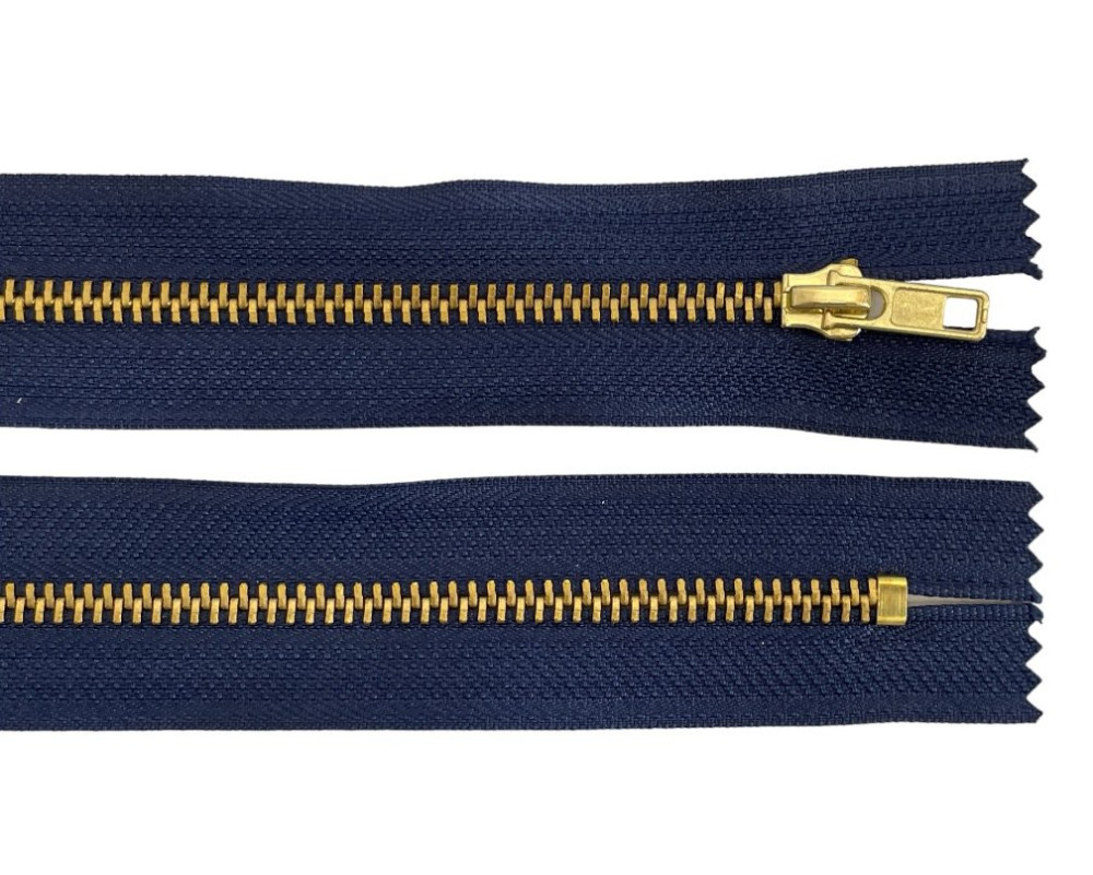 Metal zipper 14cm Dark blue - 1