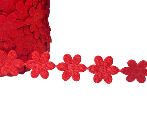 Flower ribbon 16 x 20 mm. Red is 1