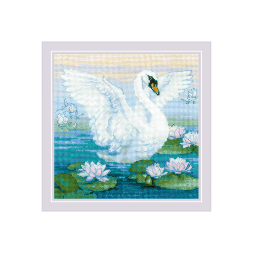 Embroidery kit White swan - 1