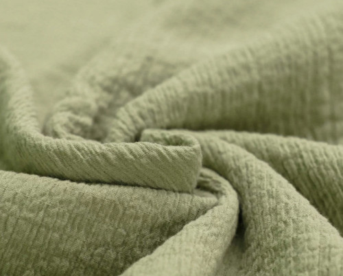 Muslin with elastane Olive