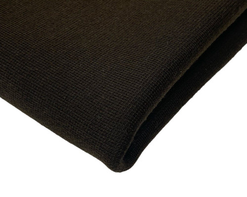 Wool fabric dark brown - 1