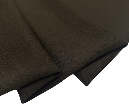 Wool fabric dark brown - 1