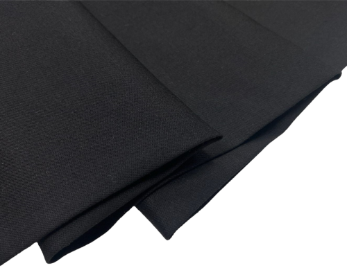 Cotton fabric with elastane Black - 1