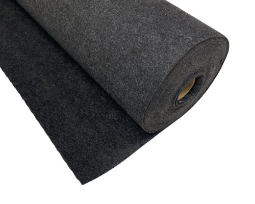 Measurable felt (felt) 1,5mm Dark grey melange