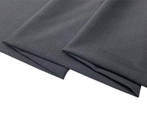 Wool fabric with elastane Dark grey - 1