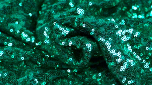 Fabric with scales Emerald green