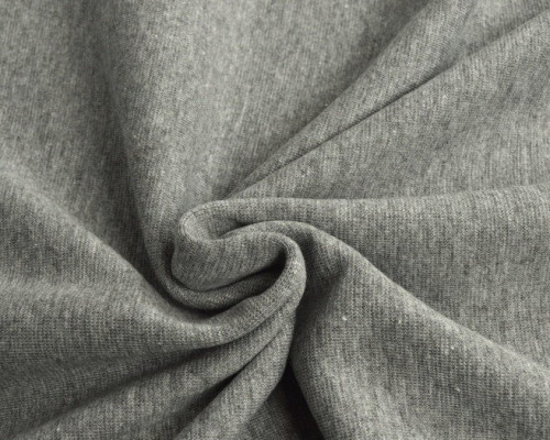 RIB knitted fabric Grey melange