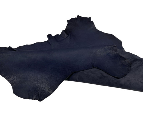 Natural leather Dark blue - 1