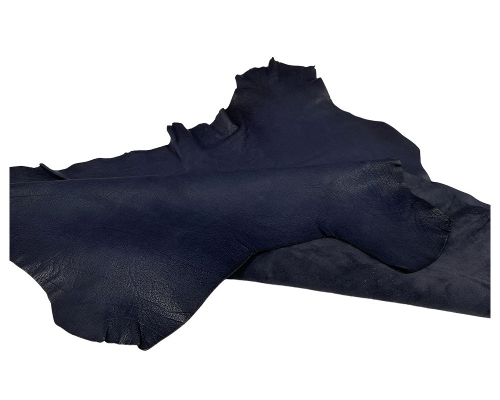 Natural leather Dark blue - 1