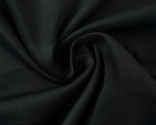 Velour velvet with elastane Black - 1