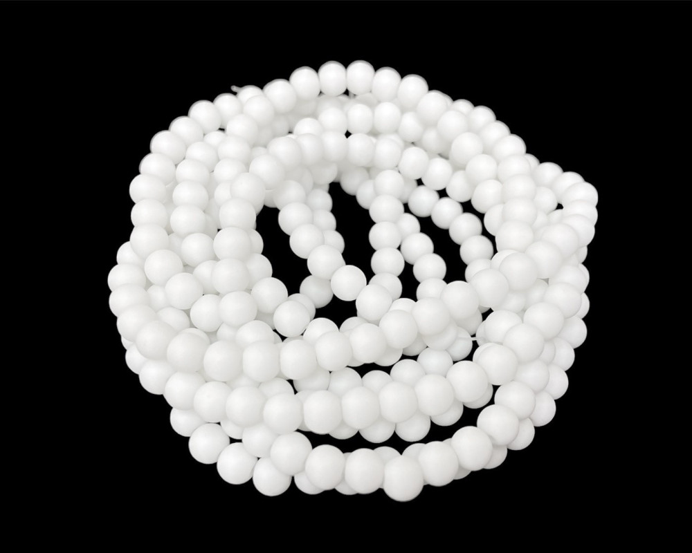 Stone beads 10mm onyx white one