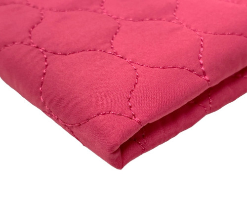 Quilted, reversible jacket fabric Fuchsia