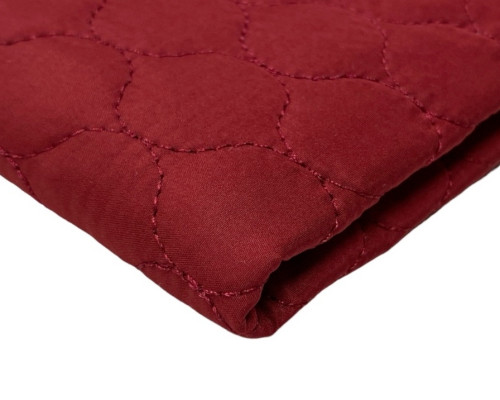 Quilted, reversible jacket fabric Bordeaux