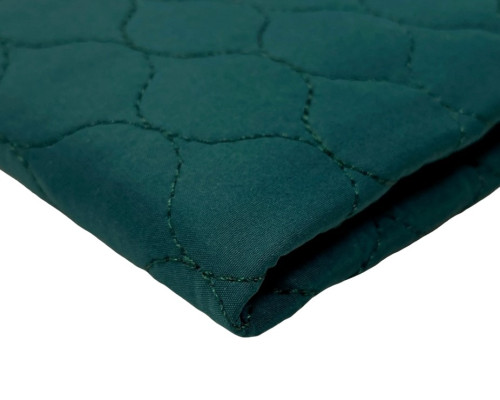 Quilted, reversible jacket fabric Petrol