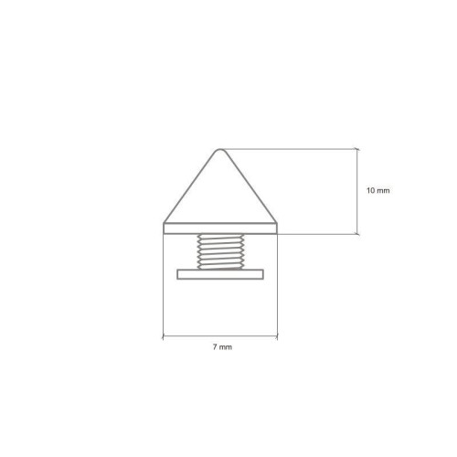 Įsukamos kniedės Spygliai 7x10mm - 2