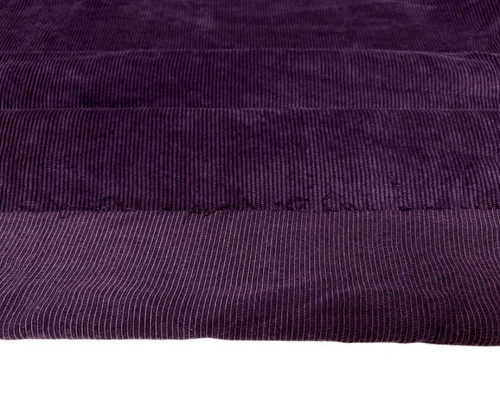 Velvet with eggplant elastane