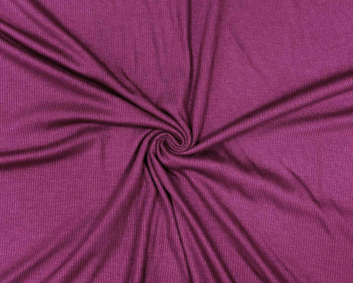 RIB knitted fabric with viscose Dark cyclamen